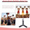 10 Pcs Pom Pom Holder Hanger with Snap Button for Backpack Cheerleader Team Tags Cheer Bag Strap 3
