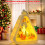 Christmas Triangle Lantern with LED Lights White Elk 7