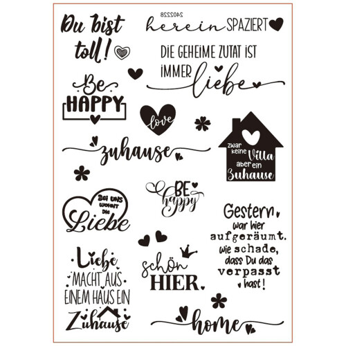 German Rub-On Water Transfer Sticker for Ceramic Mug