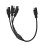 SAE Y Splitter Adapter Cable 18AWG 1-to-2/3/4 7