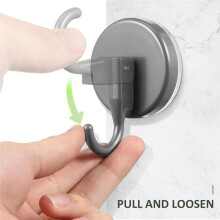 Vacuum Suction Cup Hooks Shower Towel Robe Holder Kitchen Bathroom Wall Mounted Hooks Removable Glass Tile Sucker Hanger