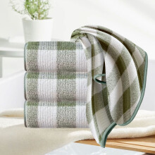 Karymi Coral Fleece Bath Towel Large Green 29.13x13.38 in