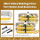 Mini Cake Pans with Lids and Spoons Gold Rectangular 5