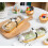 Mini Cake Pans with Lids and Spoons Gold Rectangular 6