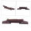 Adjustable Guitar Bridge Replacement Set in Rosewood Brown 3