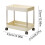 2-Tier Slim Rolling Cart for Kitchen Bathroom Laundry 5