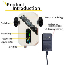 XLS-G00A Model Airbrush Air Pump Airbrush Set Spray Paint Coloring Inkjet Printer Black Air Pump Set (US)