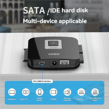 GODO /IDE auf USB 3.0 Adapterkabel-Konverter für 2,5/3,5 Zoll IDE-Festplatten-Adapter-Kit für IDE- und -HDD/SSDs mit US-Stecker