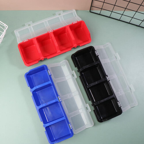 Plastic Multi-Compartment Organizer Box 12 Compartments 1