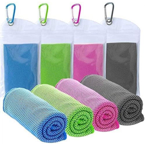 Microfiber Ice Towel 40x12 inches 4-Pack