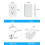 Flat Extension Cord 15FT with 6 Outlets 3 USB 2000J Surge 5