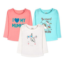 Ariel Girls Regular Fit Full Sleeves Tshirt (Ar-G-Ftop-P3-56-S3_Fba_Multicolour_5-6 Years)