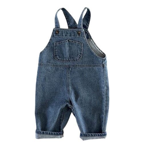 Denim Overalls for Kids - Adjustable Straps, Soft Durable 2