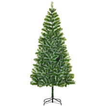7FT Indoor Christmas Tree Artificial Decoration Xmas Gift with Metal Stand Branch Tips