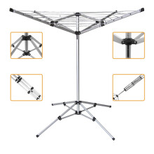 4 Arm Free Standing Rotary Airer with 16 Meter Drying Space