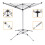 4 Arm Free Standing Rotary Airer with 16 Meter Drying Space 1