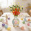 Easter Floral Picks Artificial Egg Stems Berries Carrots 6