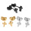 Cross Titanium Earrings Set 3 Pairs Minimalist Dangle 6
