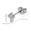 Cross Titanium Earrings Set 3 Pairs Minimalist Dangle 7