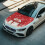 Waterproof Car Hood Cover Snowman Print Stretch Polyester 3