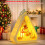Christmas Triangle Lantern with LED Lights White Snowman 7