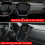 Car Navigation Screen Trim Frame Dashboard Strips for  Forester 2025 LHD Interior Accessories Carbon Fiber Pattern 4