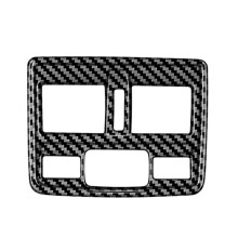 Car Rear Air Conditioner Outlet Frame A/C Air Outlet Trim Sticker for Forester 2025 LHD Carbon Fiber Pattern