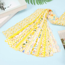 Jelly Roll Fabric Strips Cotton Floral Print 40 Pieces