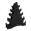 Black Dumbbell Holder PP Material Rounded Edges 5