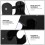 Black Dumbbell Holder PP Material Rounded Edges 3