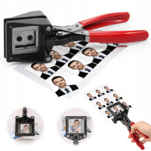 Handheld Passport Photo Cutter Plastic Metal 1pc