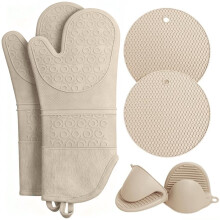 Silicone Kitchen Mitts Insulated Placemats Hand Clamp