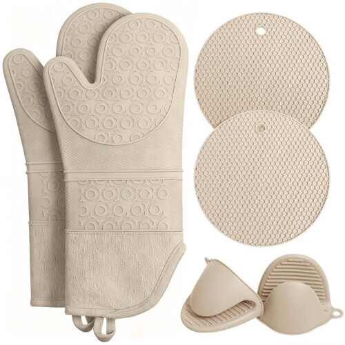 Silicone Kitchen Mitts Insulated Placemats Hand Clamp