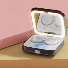 Lens Cleaner with Vibration Motor and Makeup Mirror