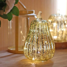 Glass Pumpkin Light Battery-Powered Fall Decor