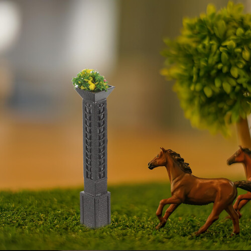 Micro Landscape Street Lamp Mini House Light Model 4 pcs 1