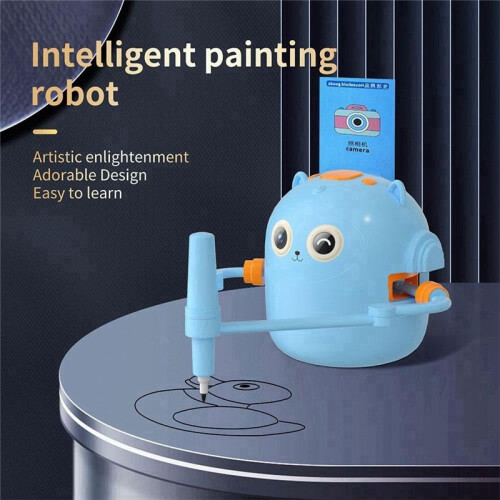 Interactive Educational Drawing Robot, 100 Drawing Cards,Intelligent Drawing Robot, Early Educational Drawing Robot 2