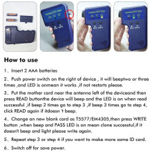 Handheld ID Copier 125khz RFID Reader Writer Duplicator Handheld RFID Copier Used for T5577 or EM4305