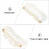 Wig Snap Combs Brown 60 Pcs 3.2x2.6x0.3 cm 6