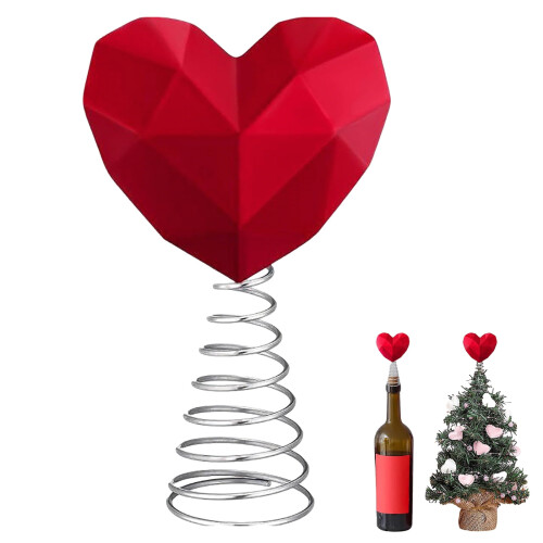 Valentine Tree Topper Heart Decoration 4 Inch 1