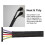 Black PET Nylon Insulated Wire Sleeve 1 Meter 6
