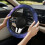 Starry Sky Fuzzy Steering Wheel Cover Winter Breathable 1 3