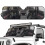 Black Cat Print Windshield Sunshade UV Heat Protection 2