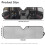 Black Cat Print Windshield Sunshade UV Heat Protection 6