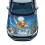 Santa Claus Waterproof Car Hood Cover Polyester Stretchable 1