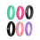 Women's Wide Silicone Wedding Rings with Wave Pattern 1