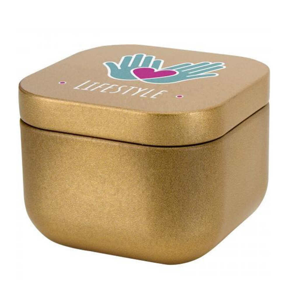 Floso (One Size, Gold) Tindra Vanilla Square Scented Candle