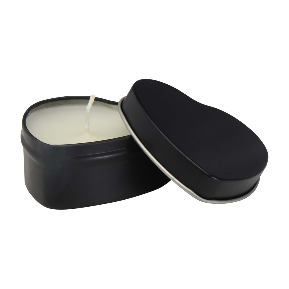 Floso (One Size, Solid Black) Blissful Vanilla Heart Scented Candle