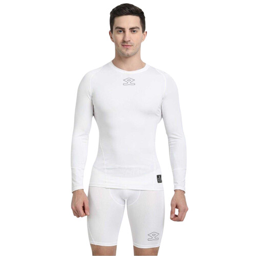 Umbro (M, White) Umbro Mens Long-Sleeved Base Layer Top 2