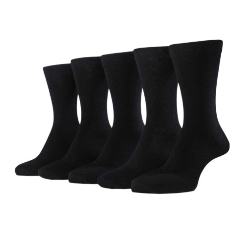 Farah Farah Mens Long Cotton Blend Crew Socks (Pack of 5) 1